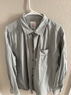 Topo Designs Men’s Light Gray Button-Up Shirt XL
